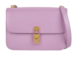 Le Carre Satchel, Leather, Purple, 0522, MII, DB, 2*